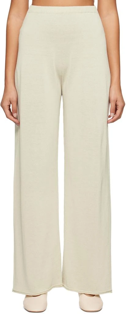 Low Classic Beige Semi-Sheer Lounge Pants 1