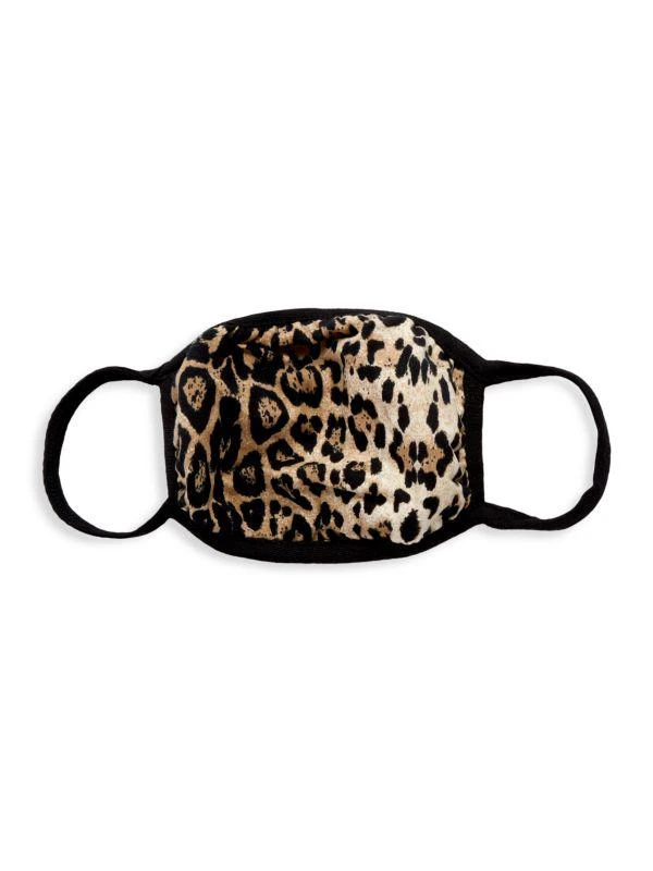 Bari Lynn Kid's Leopard Print Reusable Face Mask 1