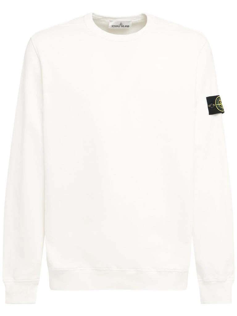 Stone Island Brushed Cotton Sweatshirt 1