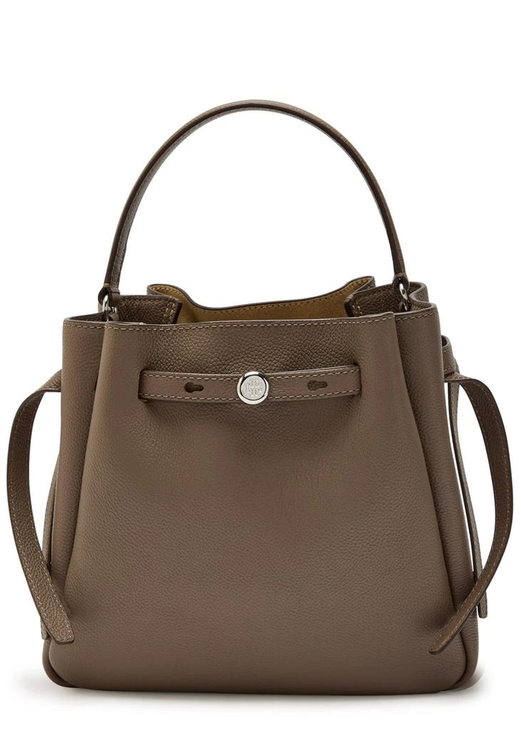 Tory Burch Romy pebbled leather bucket bag 1
