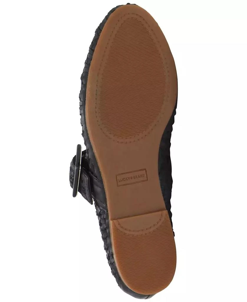 Lucky Brand Women's Millit Woven Buckle Mary Jane Flats 5