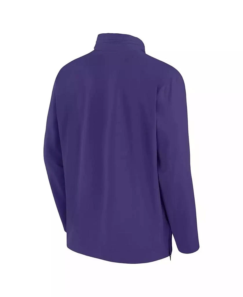 NIKE Men's Purple TCU Horned Frogs 2024 Sideline Coach Quarter-Zip Hoodie Jacket 3