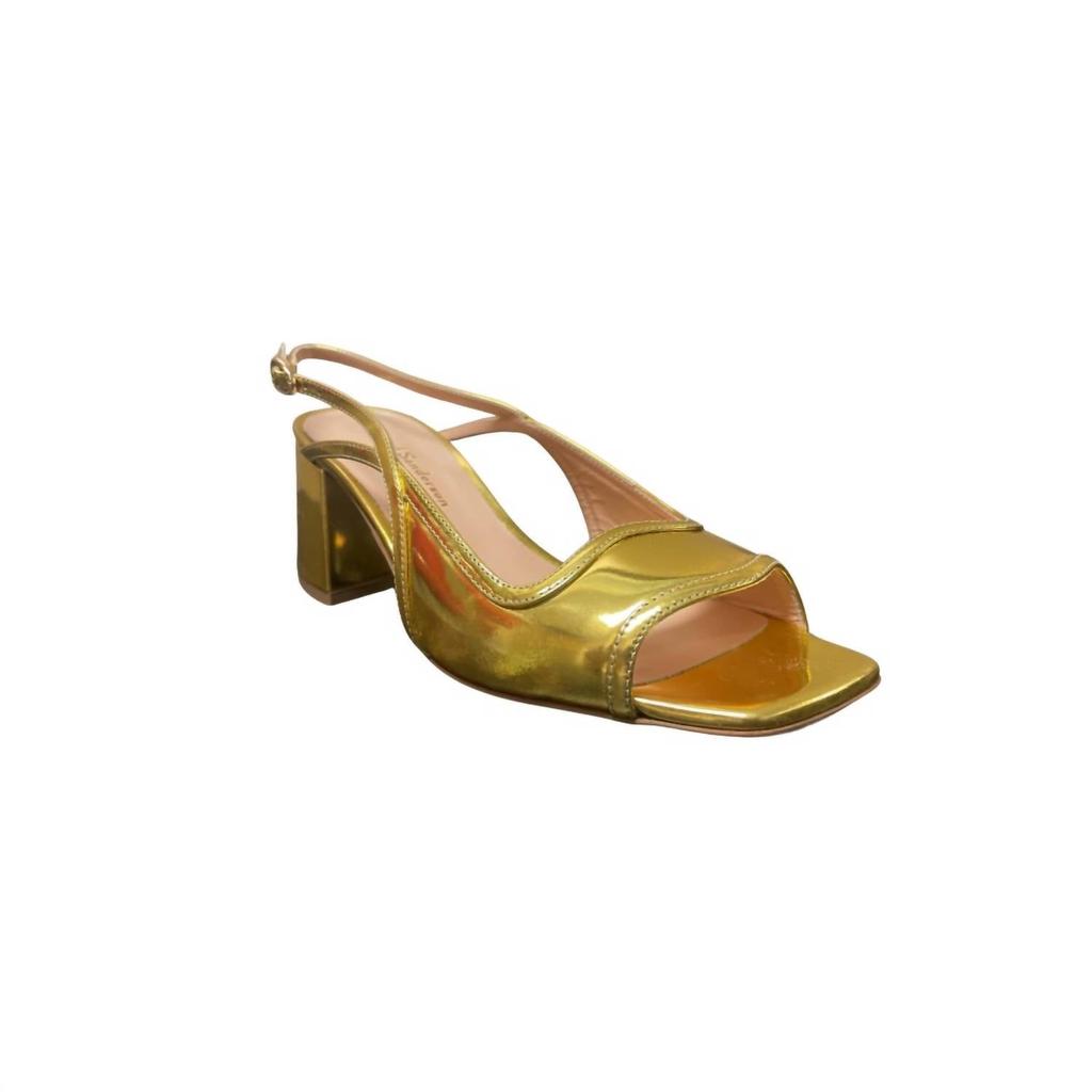 Rupert Sanderson Women's Cavalcade Mirror Heels In Gold