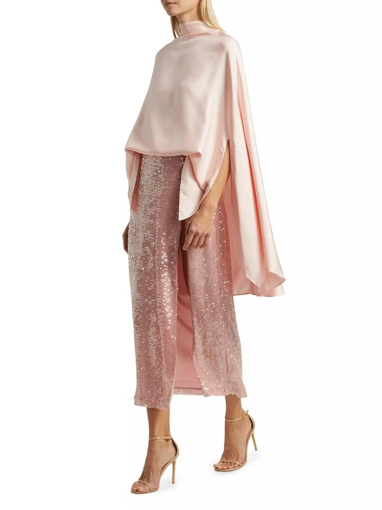 LAPOINTE Sequined High-Slit Maxi-Skirt 2