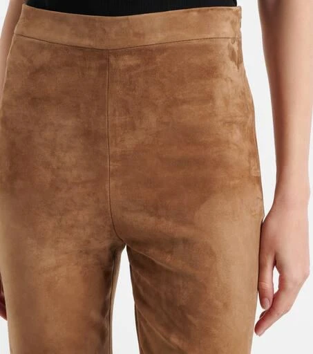 Max Mara Amleto suede slim pants 4