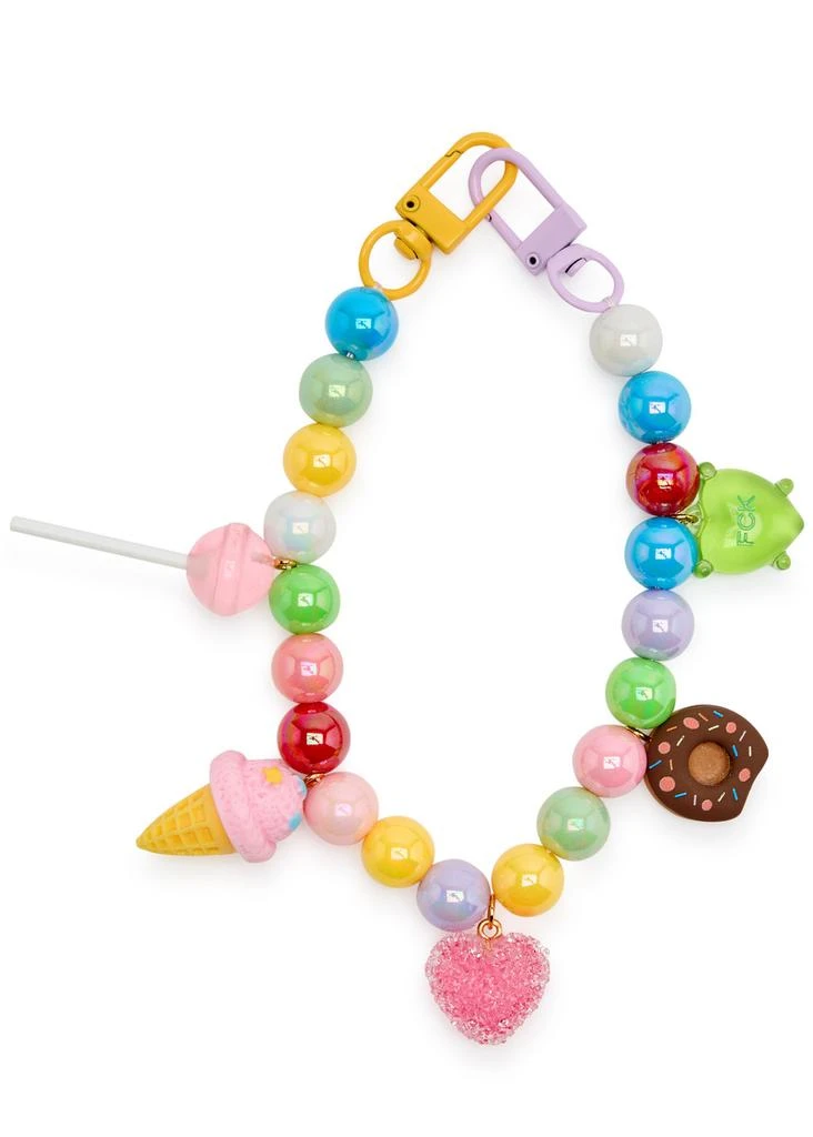 Crystal Haze Non Edible beaded bag charm 1