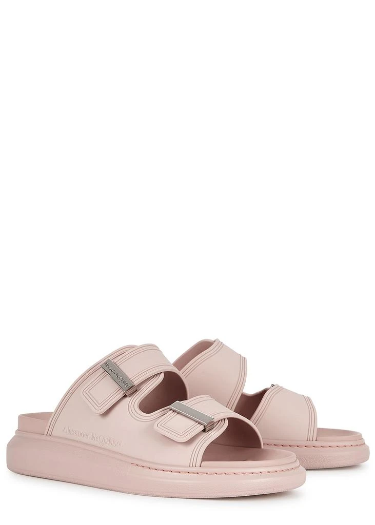 Alexander McQueen Black rubber sliders 2