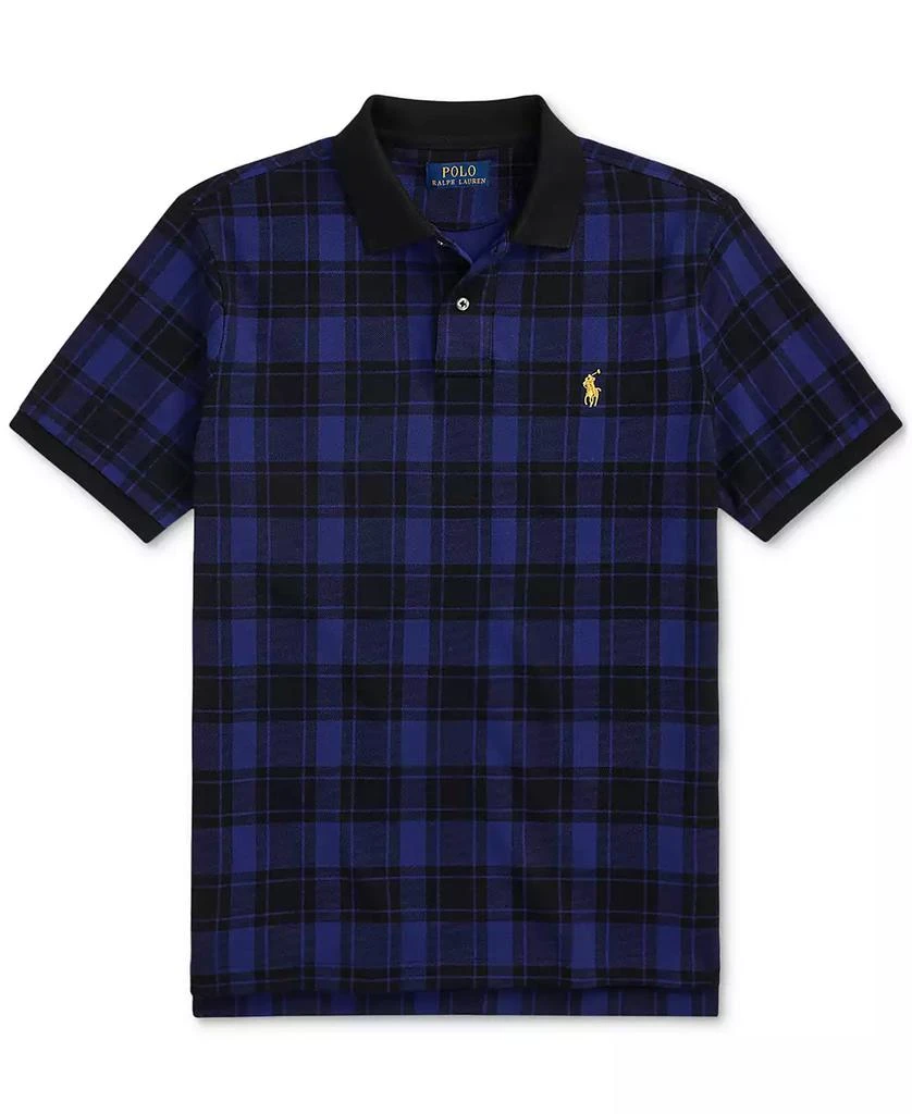 Ralph Lauren Men's Custom Slim Fit Plaid Mesh Polo Shirt 4