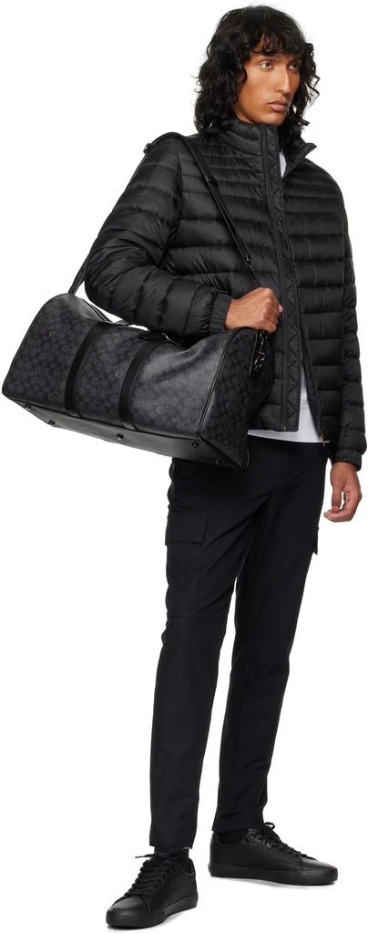 Coach Black Gotham Signature Canvas Duffle Bag 4