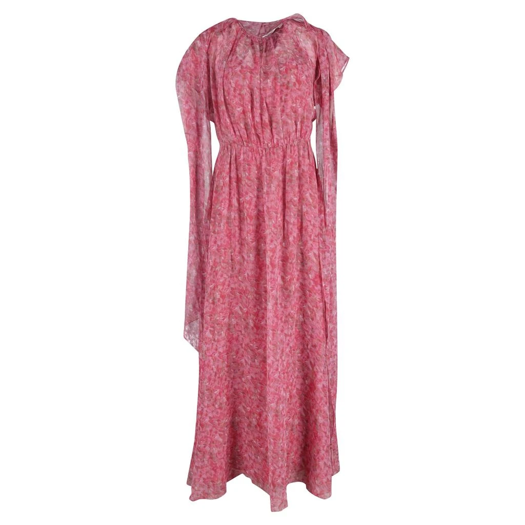 Max Mara Novak Gown in Pink Silk Satin