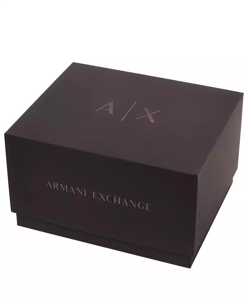 Armani Exchange Men's Black Stainless Steel Bracelet Watch Gift Set 46mm 4