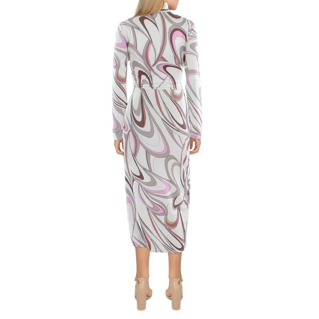 RACHEL Rachel Roy Womens Faux Wrap Midi Wrap Dress 2
