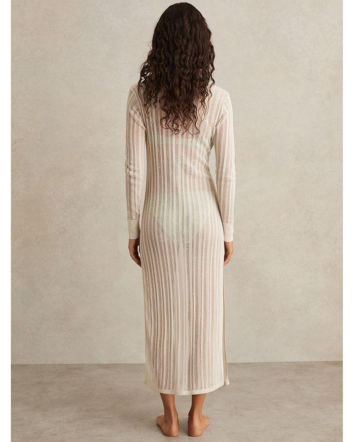 REISS Samantha Sheer Knit Dress