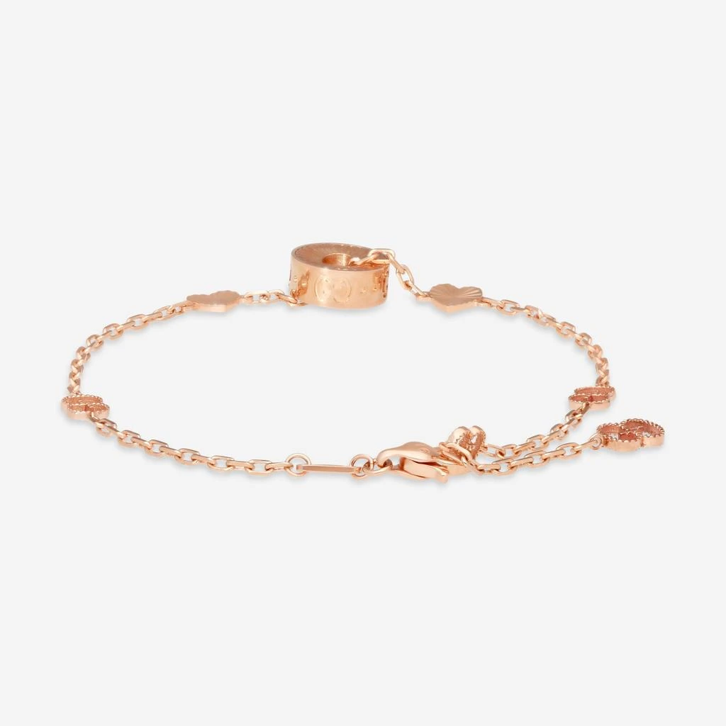 Gucci Gucci Icon Heart 18K Rose Gold Chain Bracelet YBA729383001016-copy 3