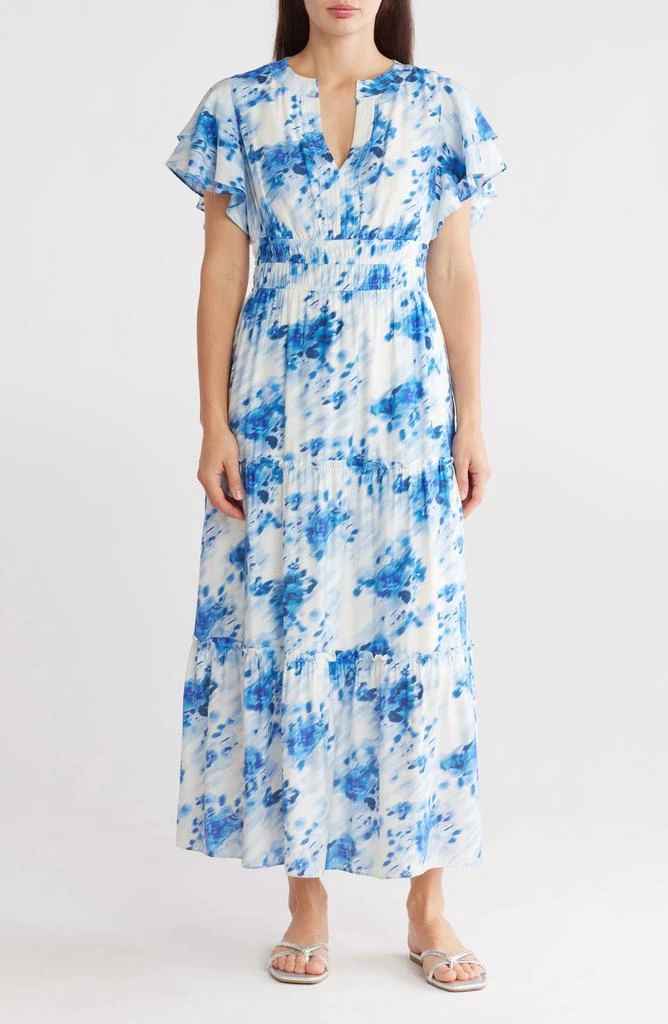 chinese dress ladies Women Julia Tiered Printed Maxi Dress – Carter & White main image 1