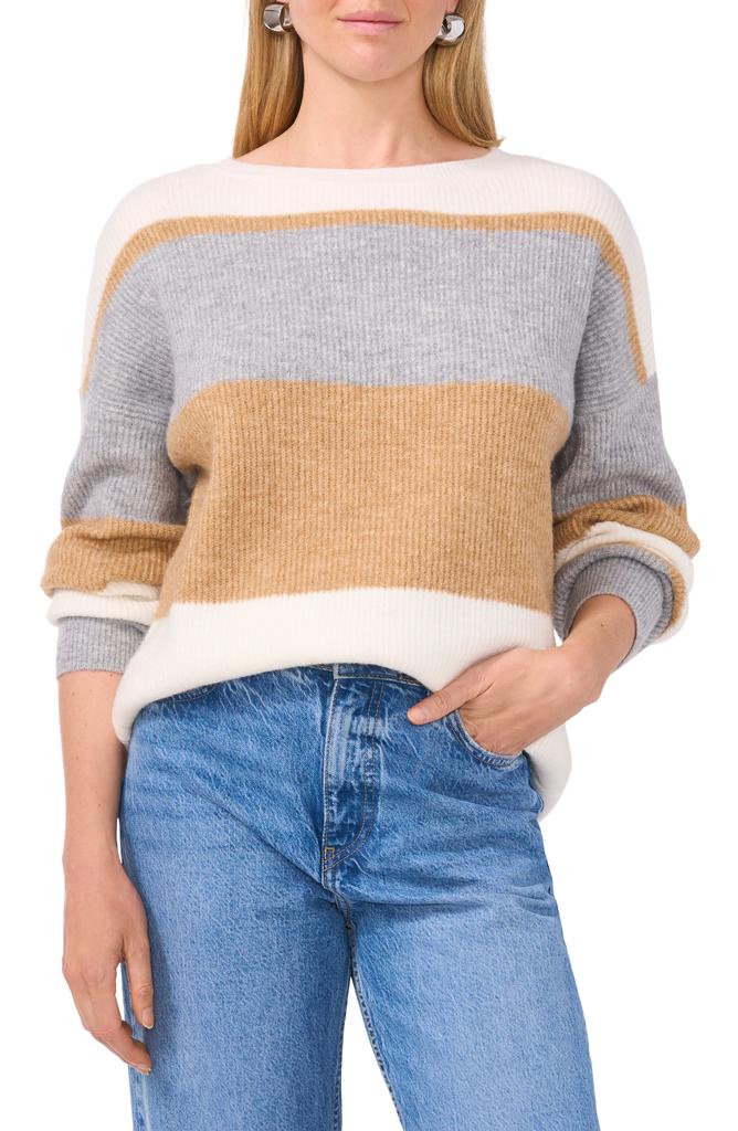 1. State Stripe Crewneck Sweater