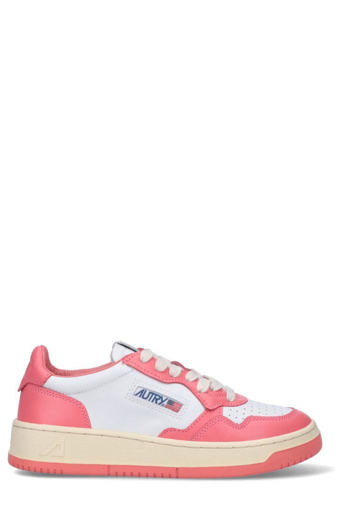 【送料&関税込】Autry Medalist Low Aulw Sneakers Vy01 Autry Medalist Low Bicolor Sneakers In White And Vapor Leather