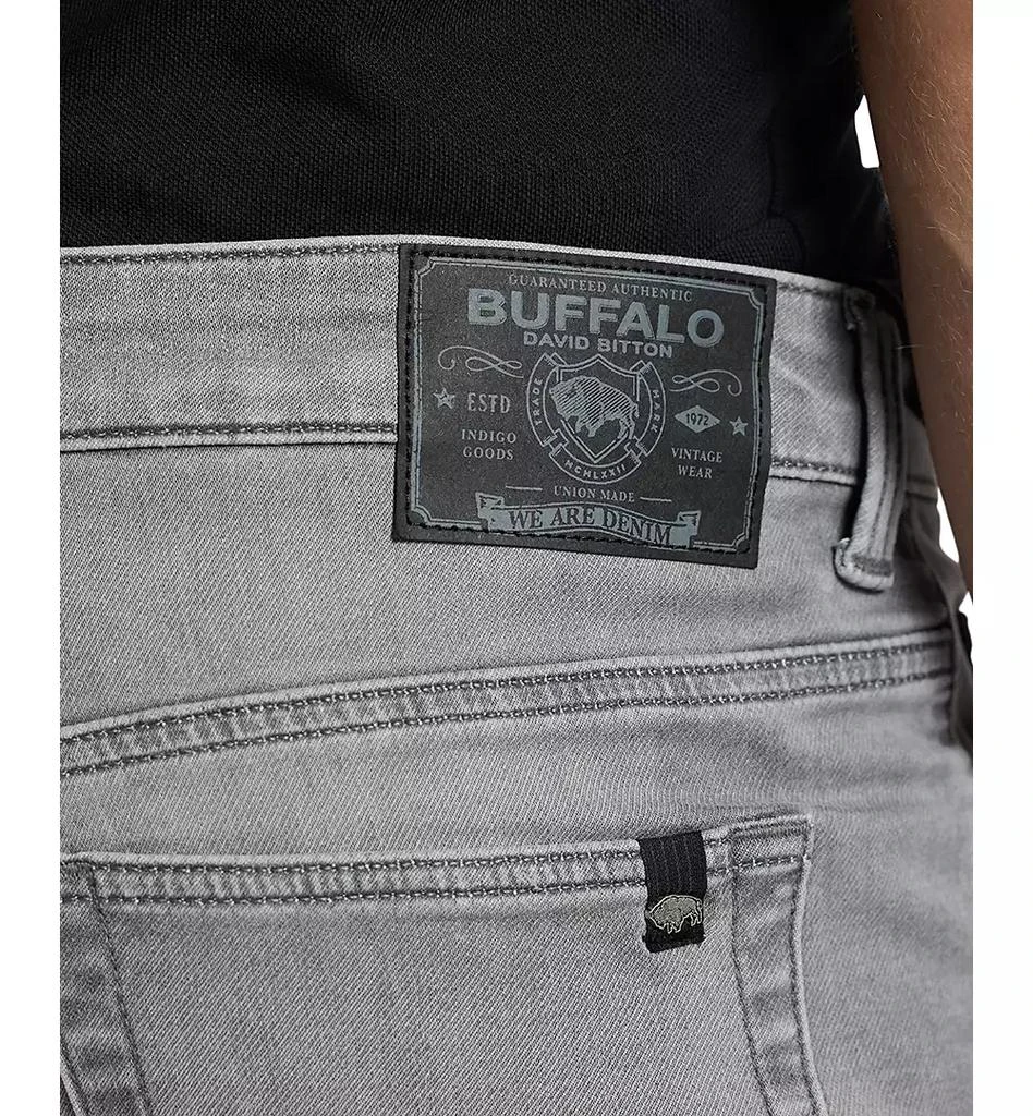 BUFFALO David Bitton Men's Straight Six Sleek Gray Jeans 4