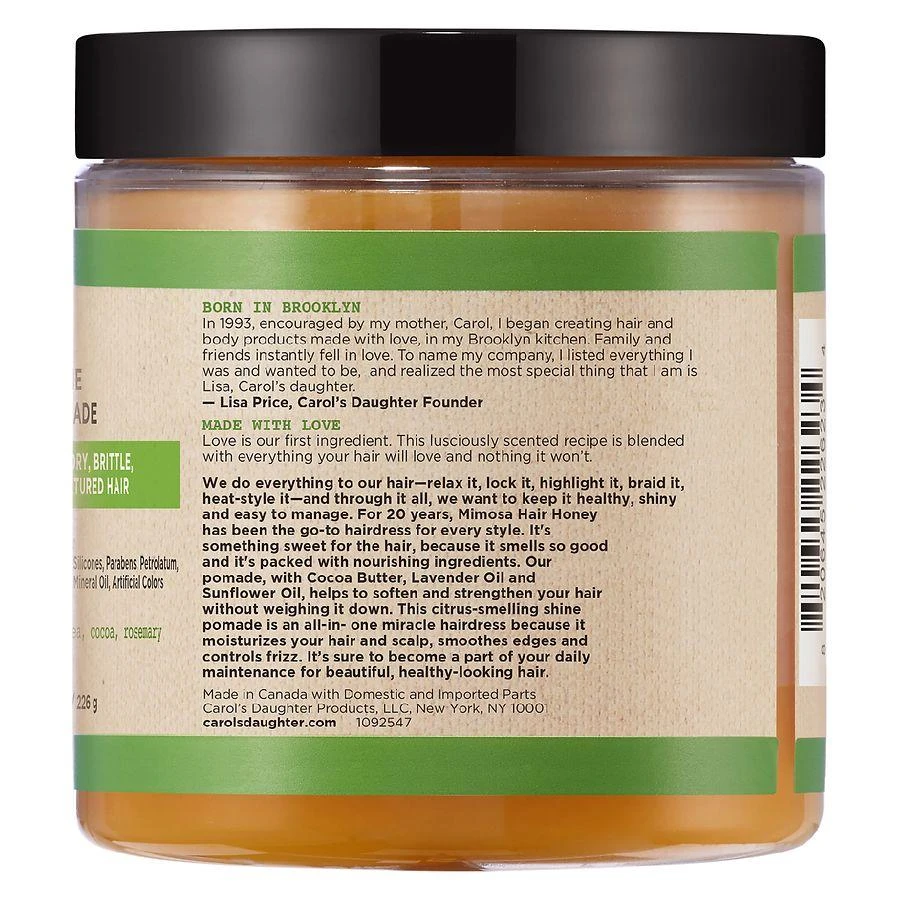 Carol's Daughter Moisturizing Shine Hair Pomade For Dry, Textured Hair 5