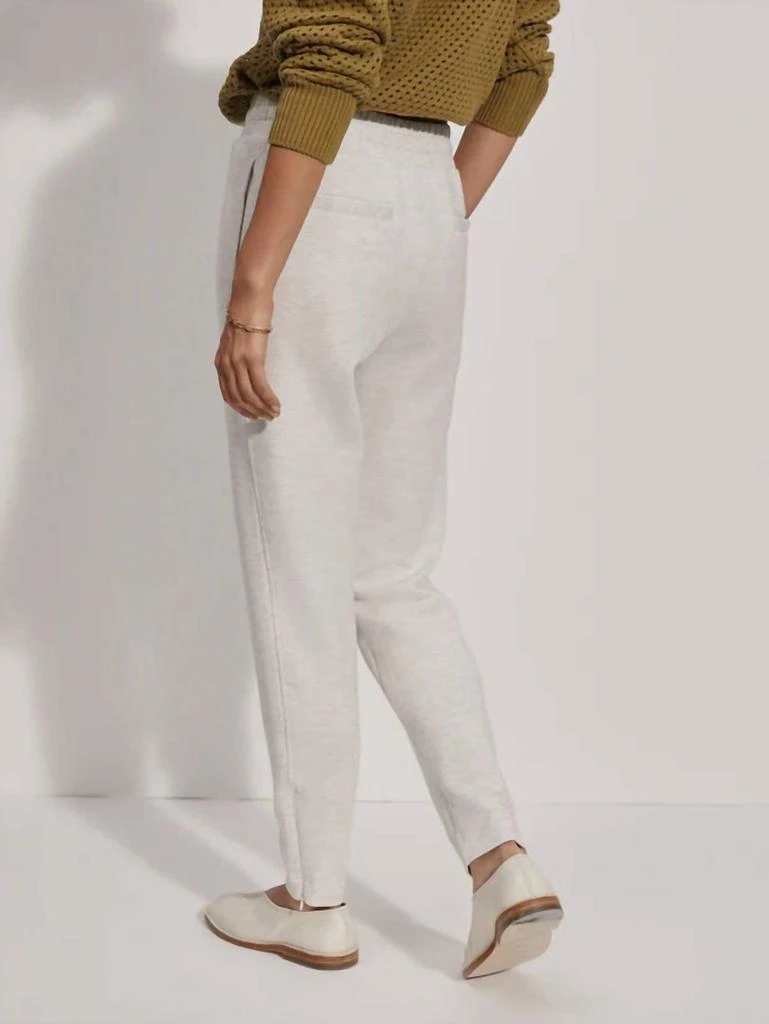 Varley Slim Zip Hem Pants In Ivory Marl 3