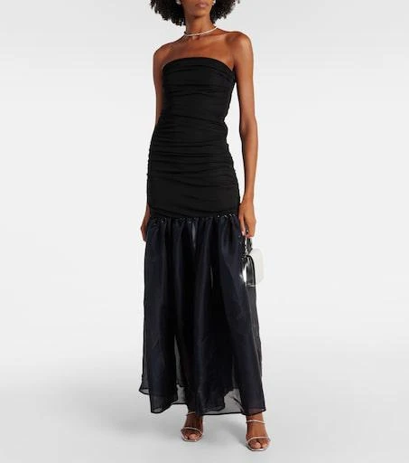 Staud Liya Dress Black Navy Staud Liya Dress Black Navy