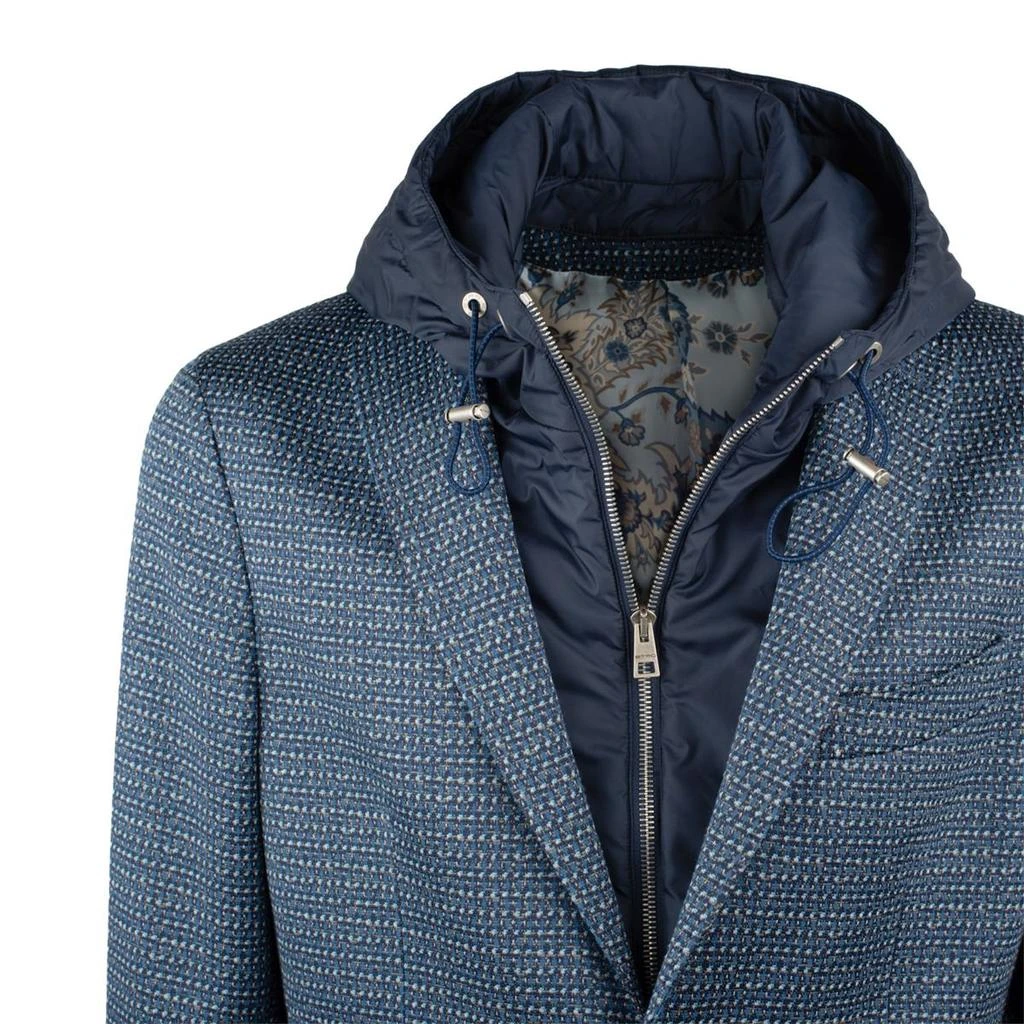 Etro Etro Blue Blazer With Removable Bib 3