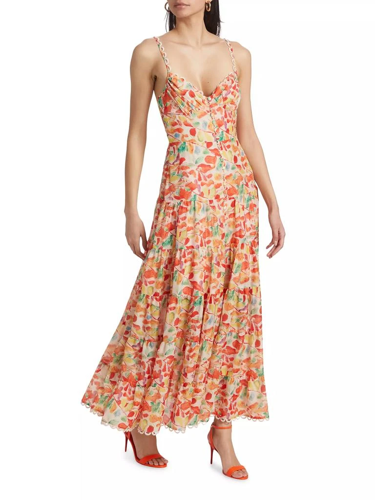 ASTR Tazia Floral A-Line Midi-Dress 4