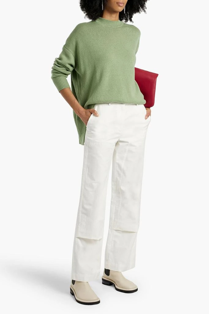 Jil Sander Cotton-twill straight-leg pants 2