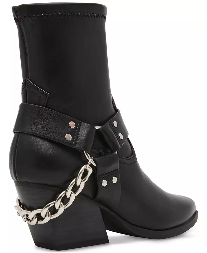 DV Dolce Vita Women's Keeler Harness Moto Engineer Chain Heeled Boots 6