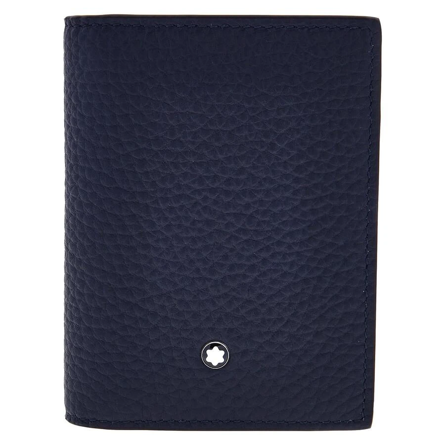MontBlanc Montblanc Midnight Blue Grain Leather Card Holder