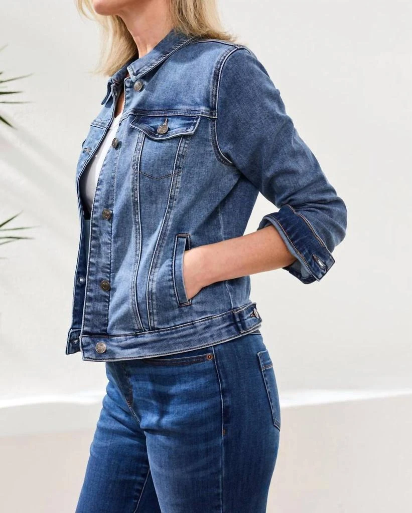 Tribal Tribal - Classic Fit Comfort Stretch Denim Jacket 3