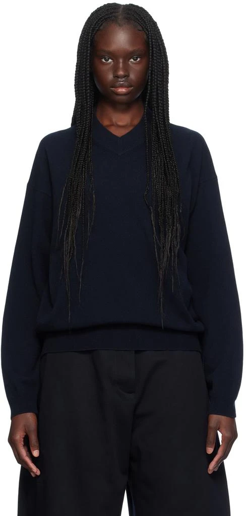 Studio Nicholson Navy Fiore Sweater 1