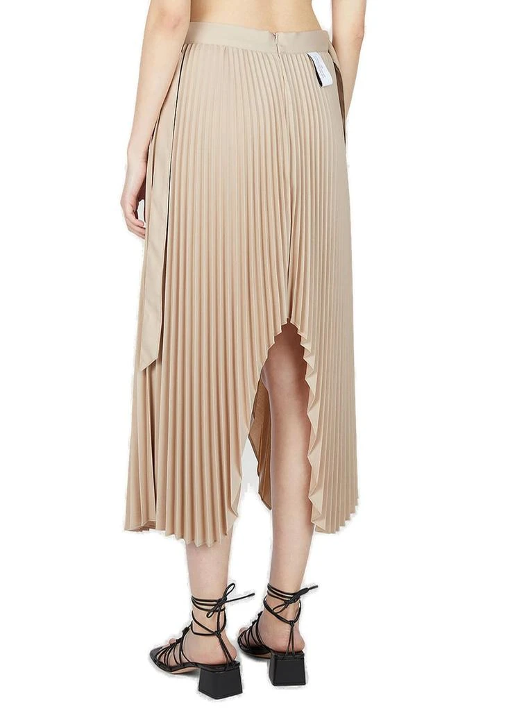 Rokh Rokh Arch Asymmetric Pleated Midi Skirt 2