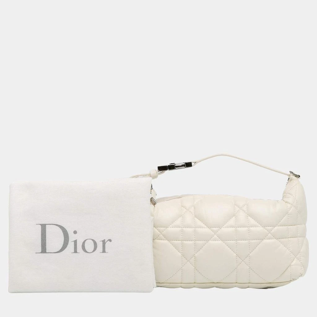 Dior Dior White Calfskin Macro-Cannage DiorTravel Nomad Pouch 8