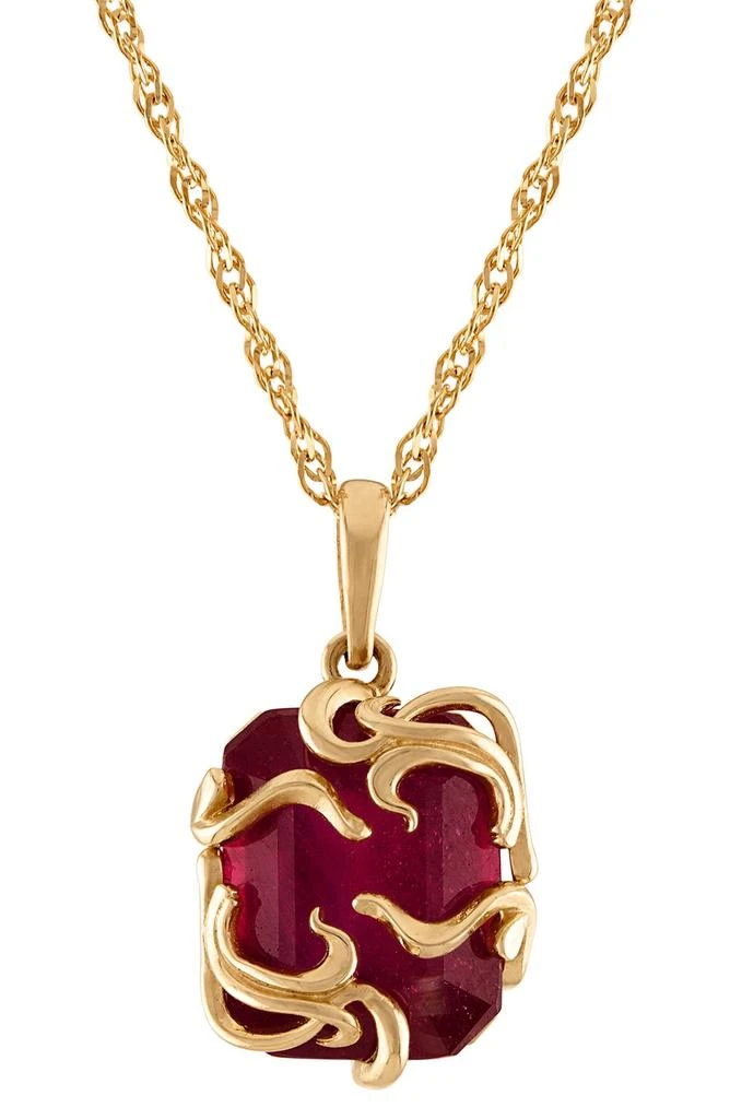 FUZION CREATIONS Gemstone Pendant Necklace 1