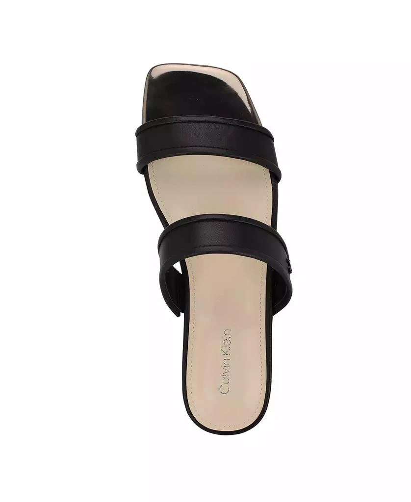 Calvin Klein Women's Felisa Double Band Slip-On Flat Sandals 4