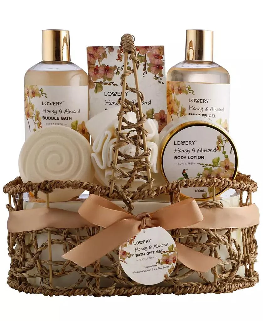 Lovery Honey and Almond Body Care 8 Piece Gift Set 1