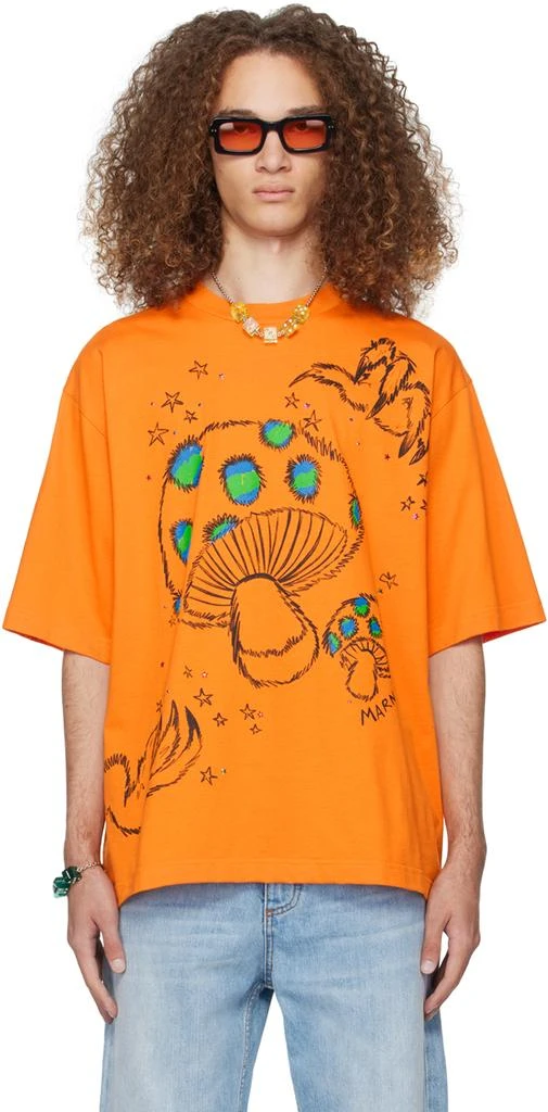 Marni SSENSE Exclusive Orange T-Shirt 1