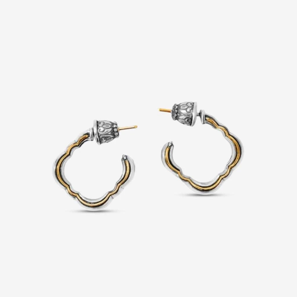 Konstantino Konstantino Dome Sterling Silver 
18K Yellow Gold Hoop Earrings SKKJ699-130-copy