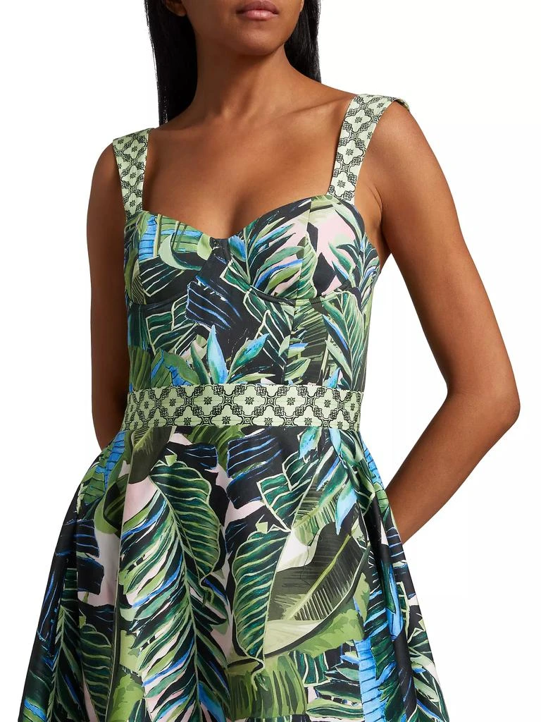 Alice + Olivia Fia Structured Fit-And-Flare Dress 6