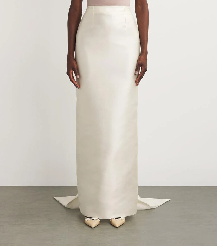 Sandra Mansour Satin Essence Maxi Skirt 3