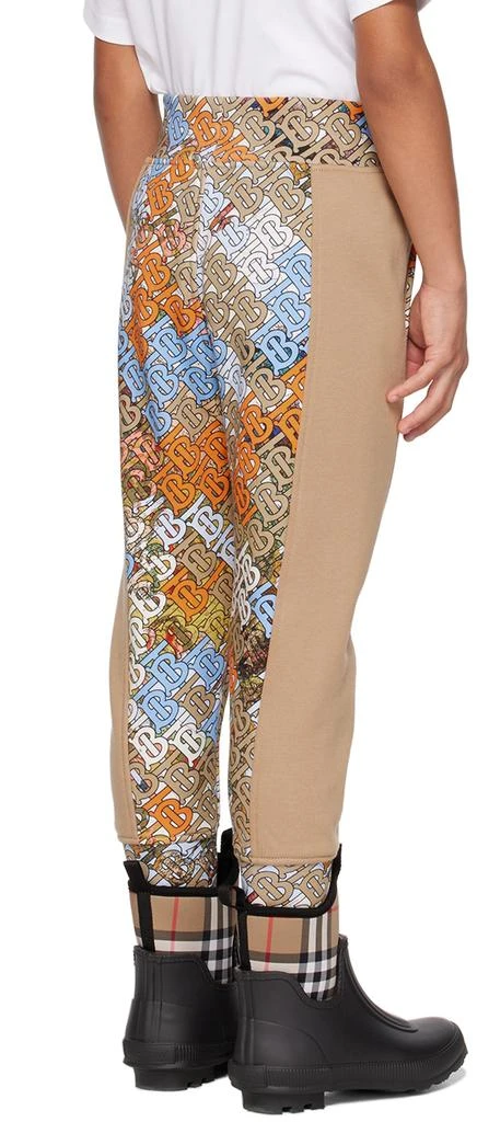 Burberry Kids Beige Monogram Map Lounge Pants 3