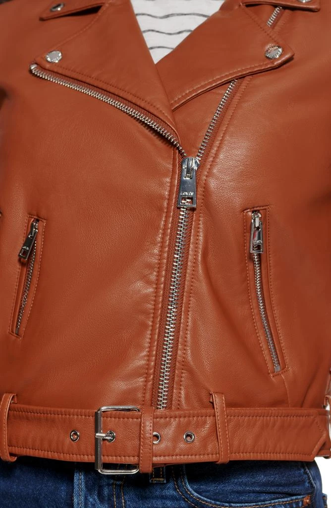 Levi's® Faux Leather Fashion Belted Moto Jacket 3