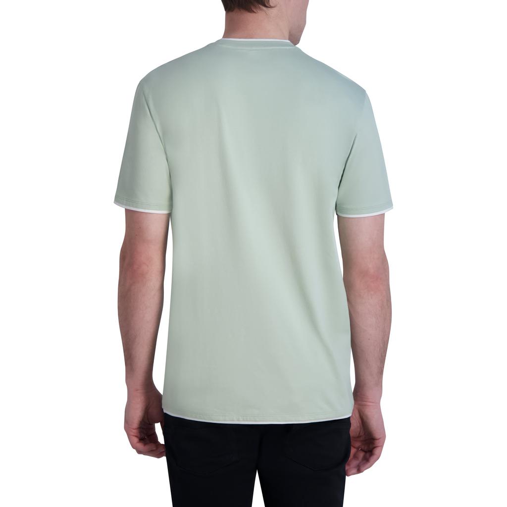 Karl Lagerfeld Paris DOUBLE HEM T-SHIRT WITH LOGO