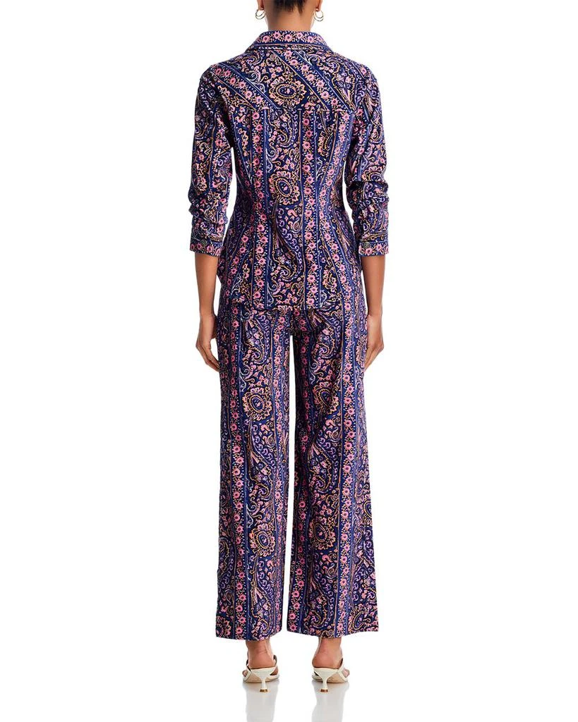 Cinq à Sept Paisley Velveteen Scrunched Jacket 7