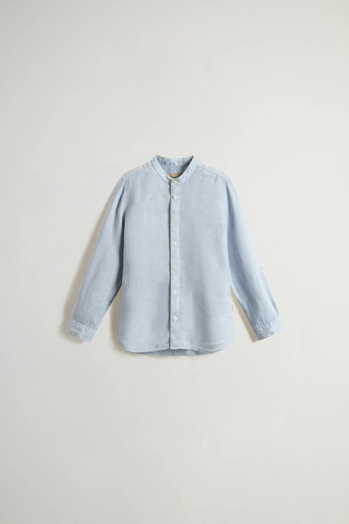 Woolrich Boys’ Garment-Dyed Pure Linen Shirt - Boys - White 1