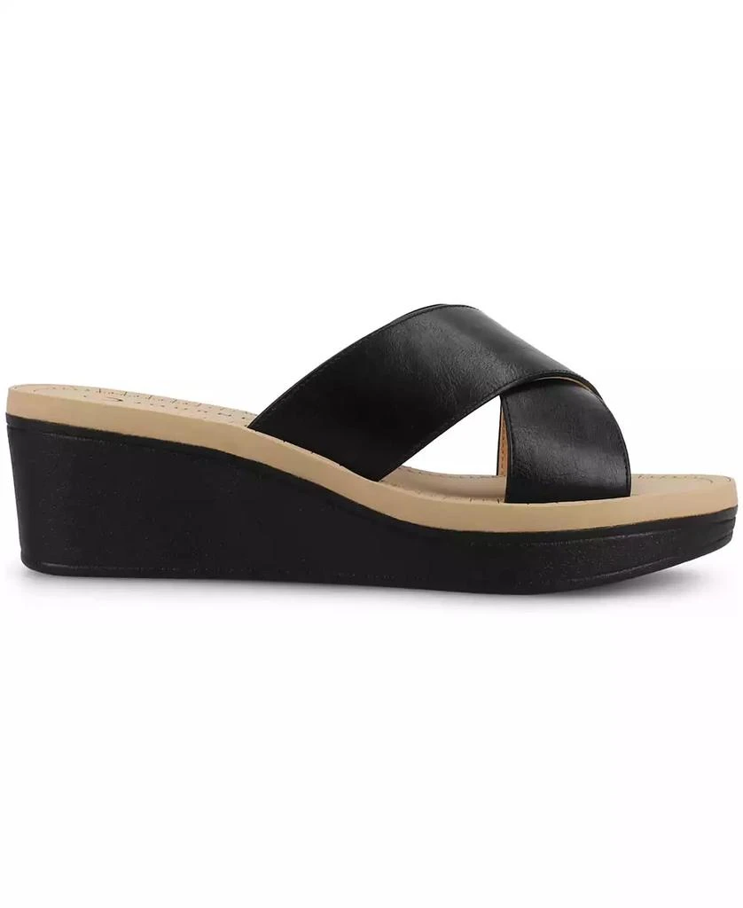 Journee Collection Women's Biara Crisscross Platform Wedge Sandals 2
