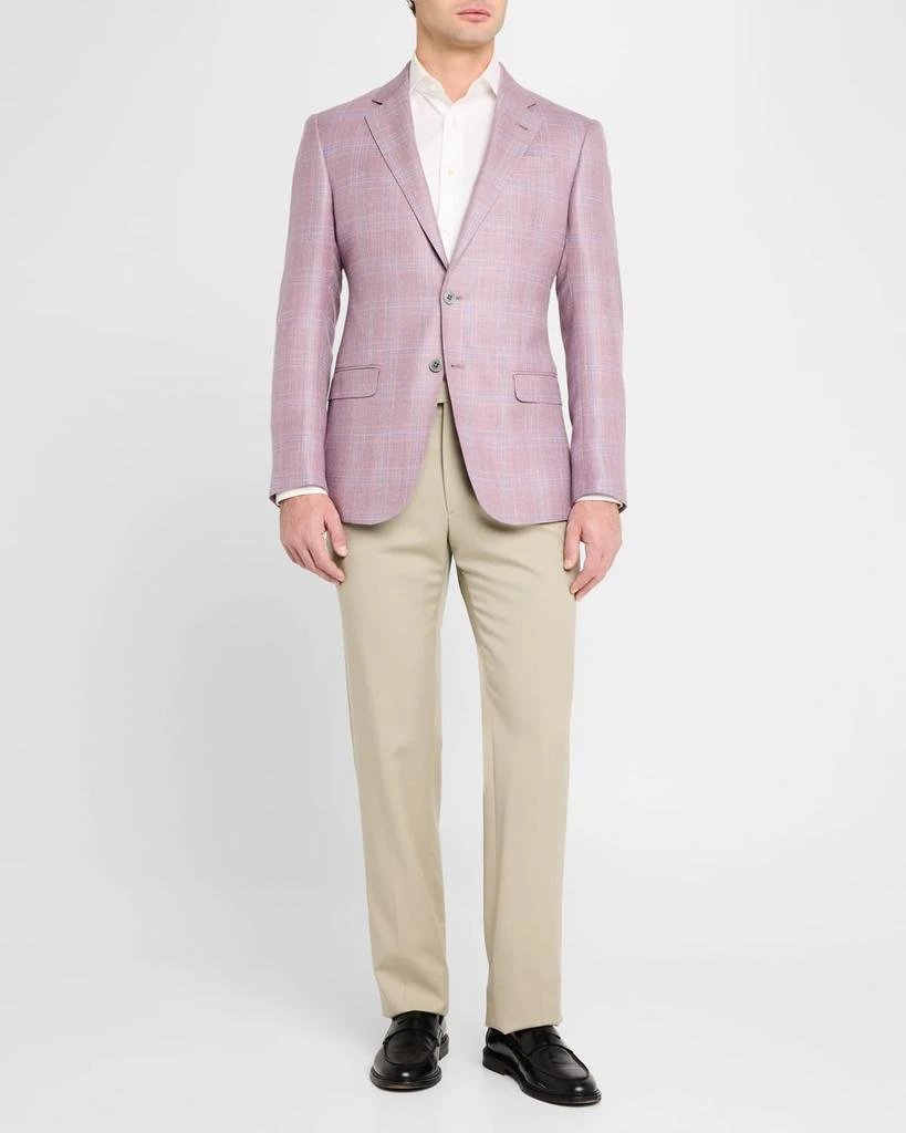 Emporio Armani Men's Textured Plaid Sport Coat 2