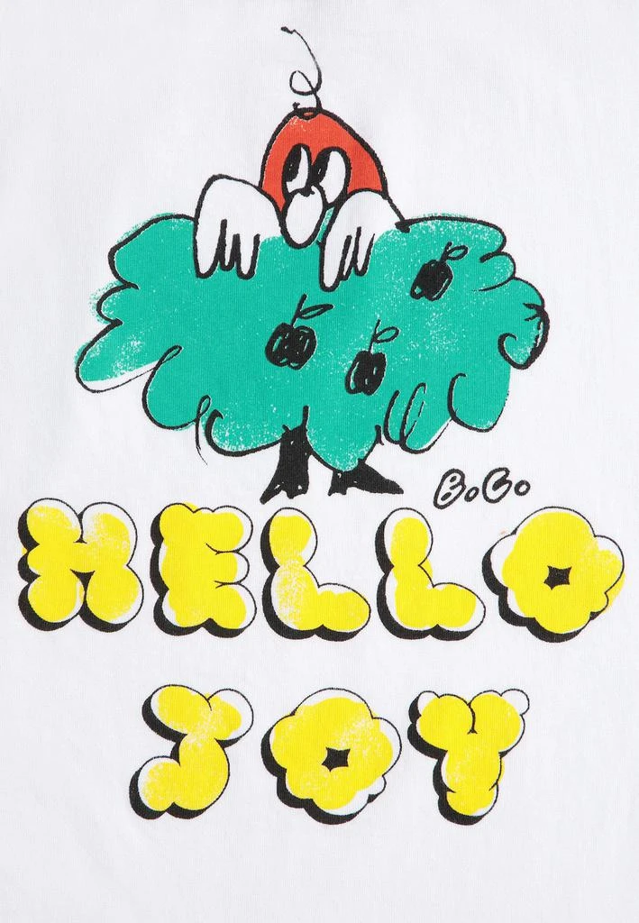 BOBO CHOSES White T-shirt For Kids With Writing 3