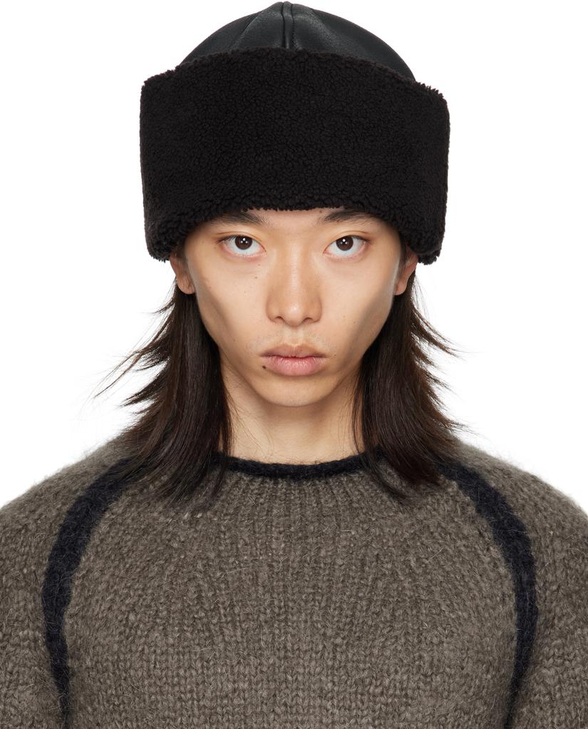 Our Legacy Black Alpaca Beanie - Hats - BeyondStyle